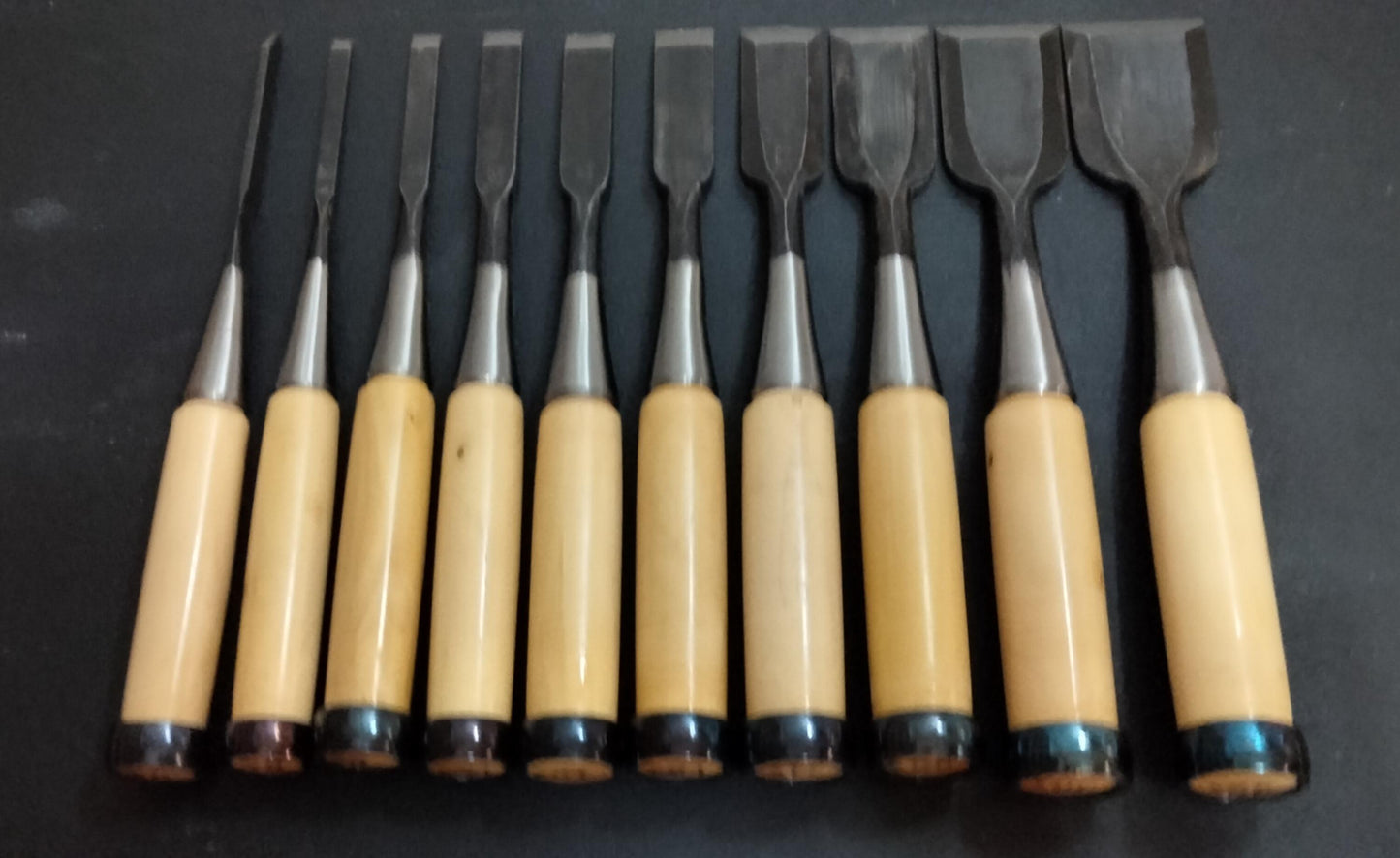 Vintage Chisel Set Kitsune Oire Nomi 10pcs | Made in Japan | Unused