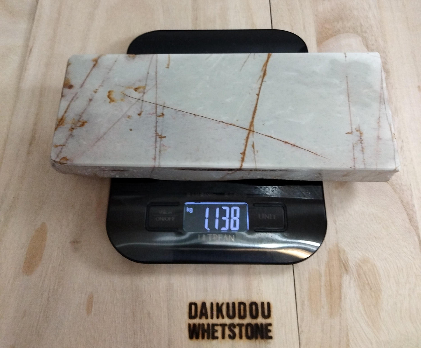 Natural Whetstone White Suita 1138g | Made in Japan, Kyoto, Shohonyama