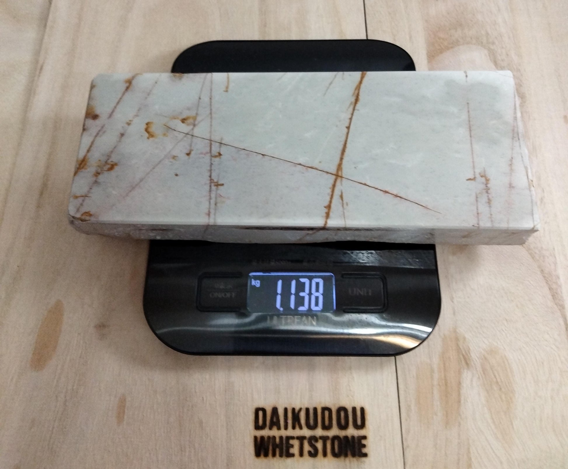 Natural Whetstone White Suita 1138g | Made in Japan, Kyoto, Shohonyama