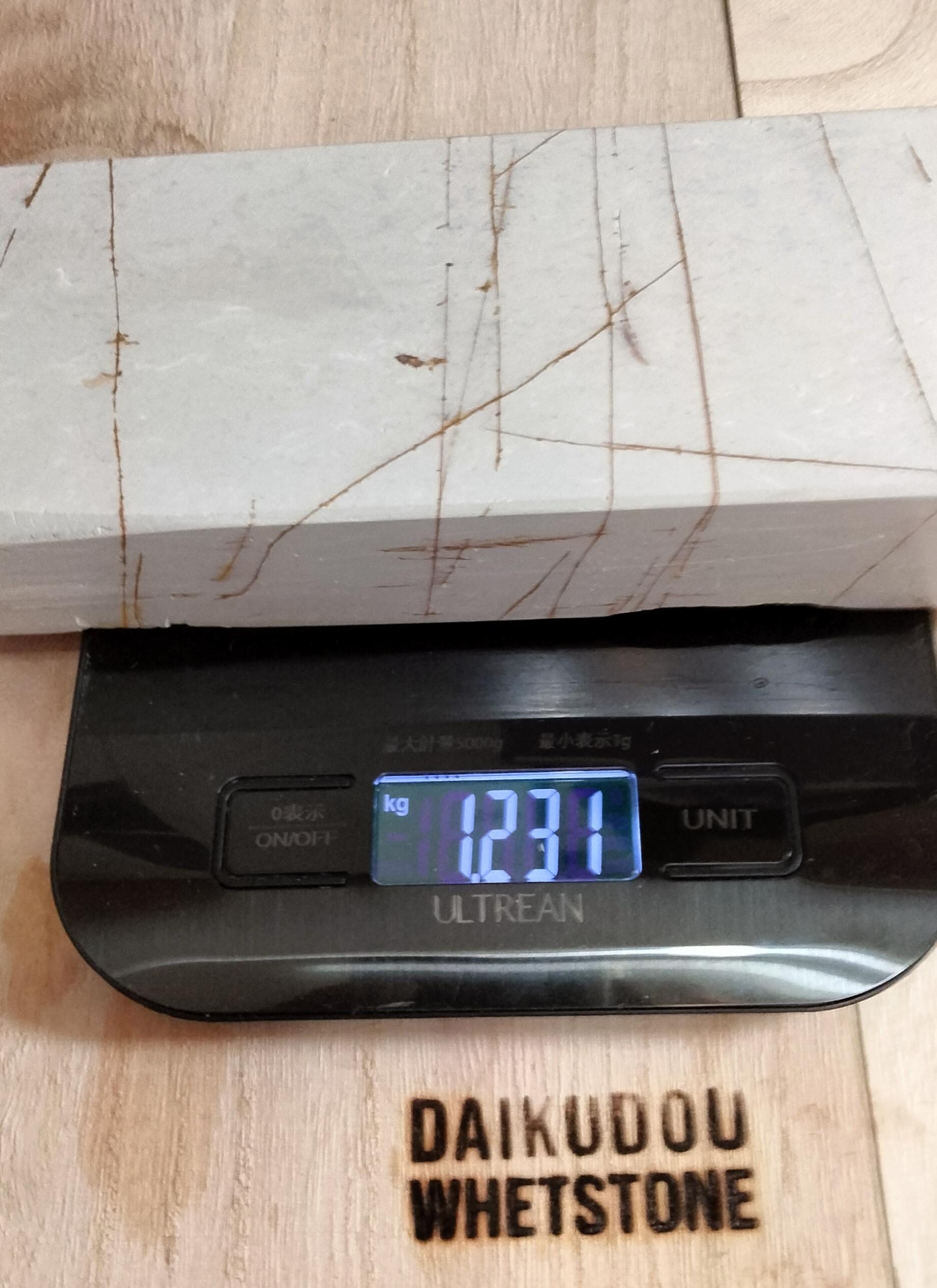 Natural Whetstone White Suita 1231g | Made in Japan, Kyoto, Shohonyama