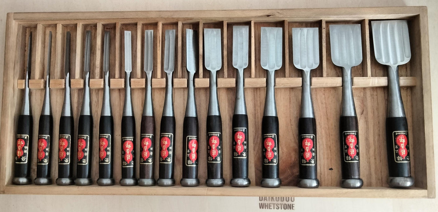 Vintage Chisel Set Tōkichirō Oire Nomi 15pcs | Made in Japan | Unused