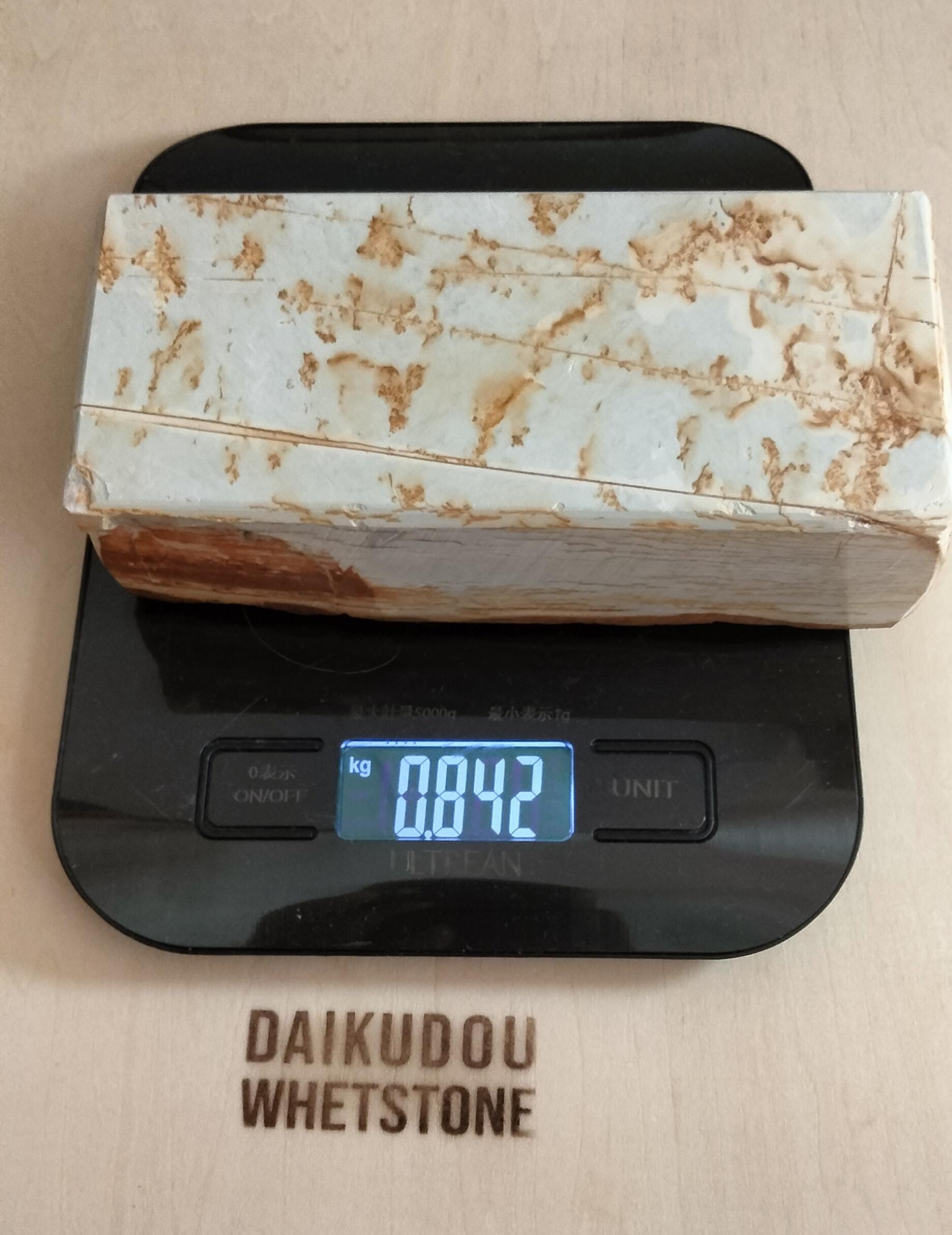 Natural Whetstone Renge White Suita 842g | Made in Japan, Kyoto, Shohonyama