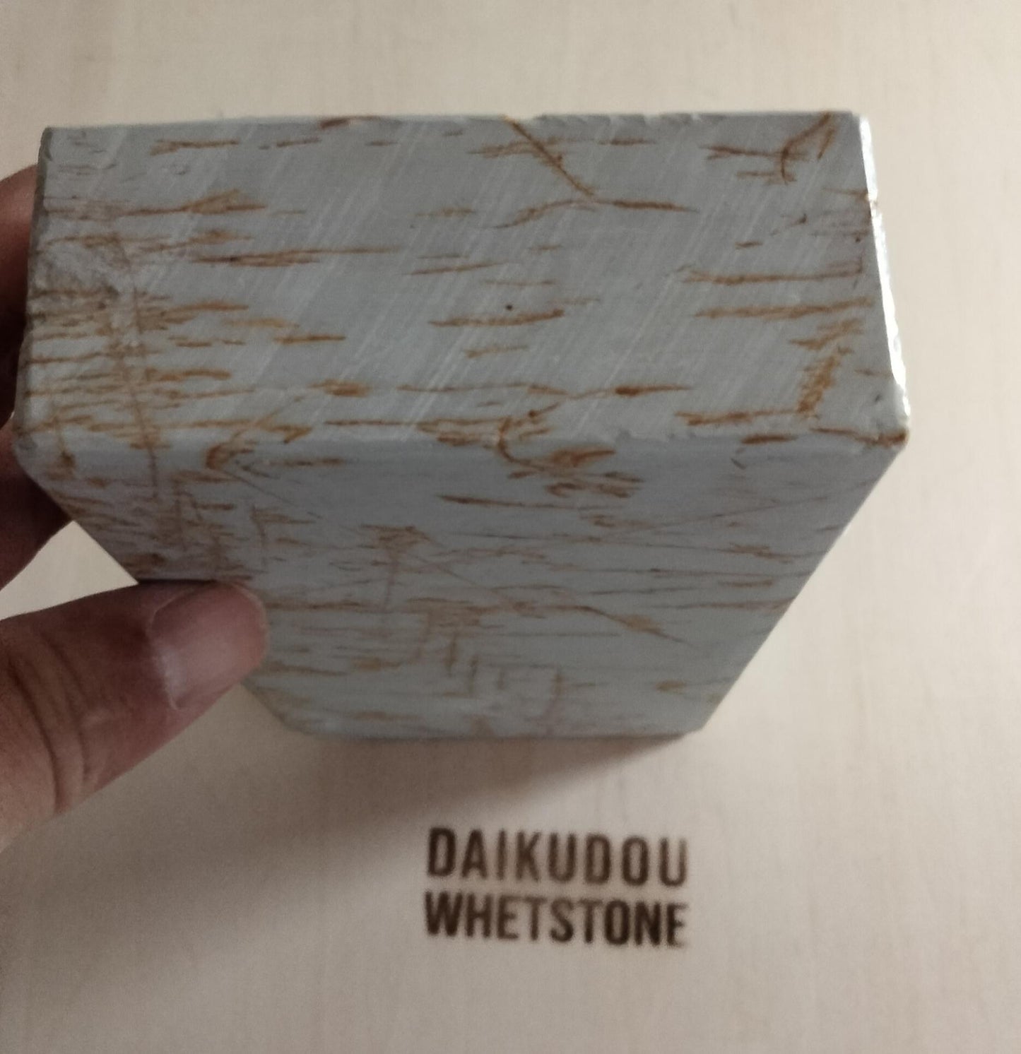 Natural Whetstone Renge White Suita Suminagashi 1222g | Made in Japan, Kyoto, Shohonyama