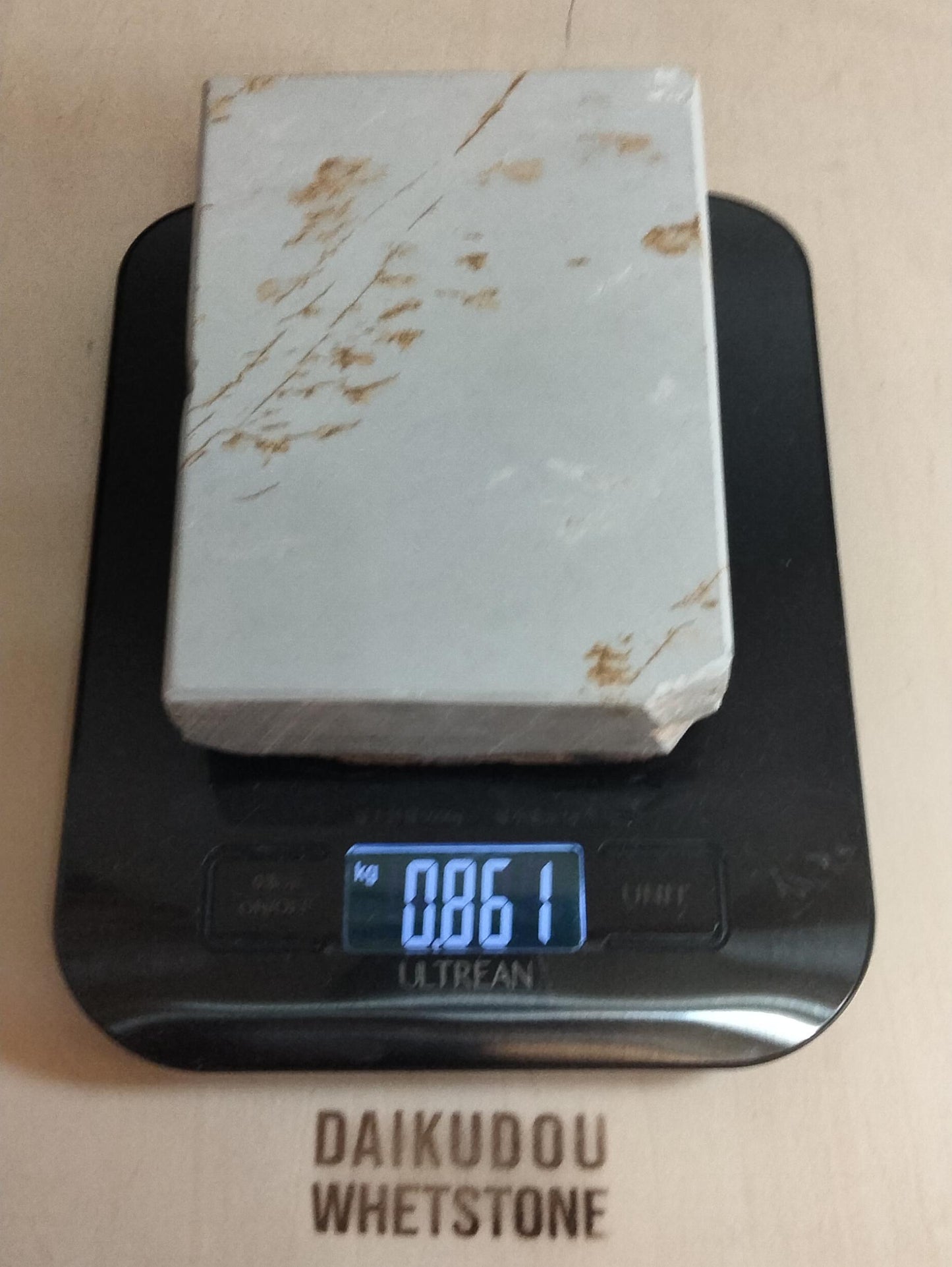 Natural Whetstone Renge White Suita 861g | Made in Japan, Kyoto, Shohonyama