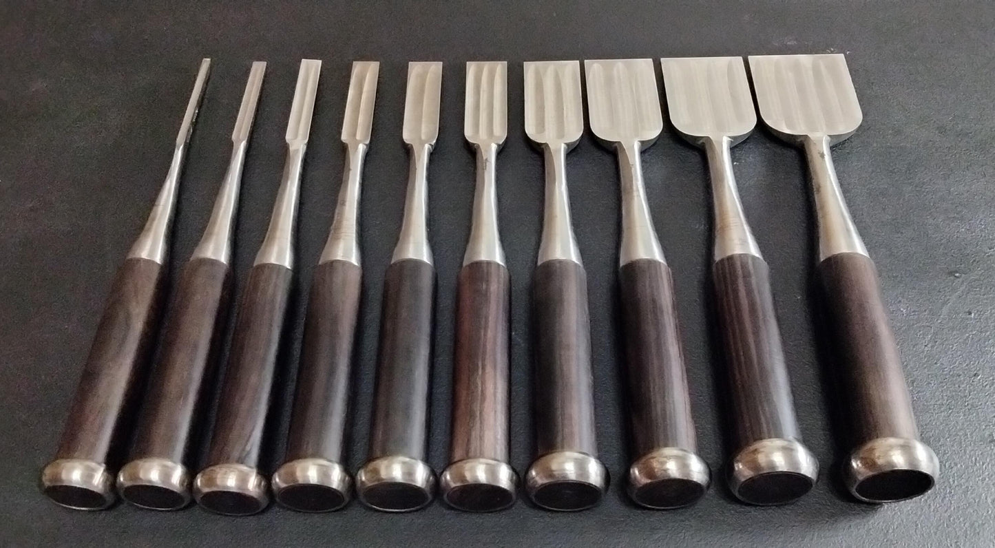 Vintage Chisel Set Tōkichirō Oire Nomi 10pcs | Made in Japan | Unused