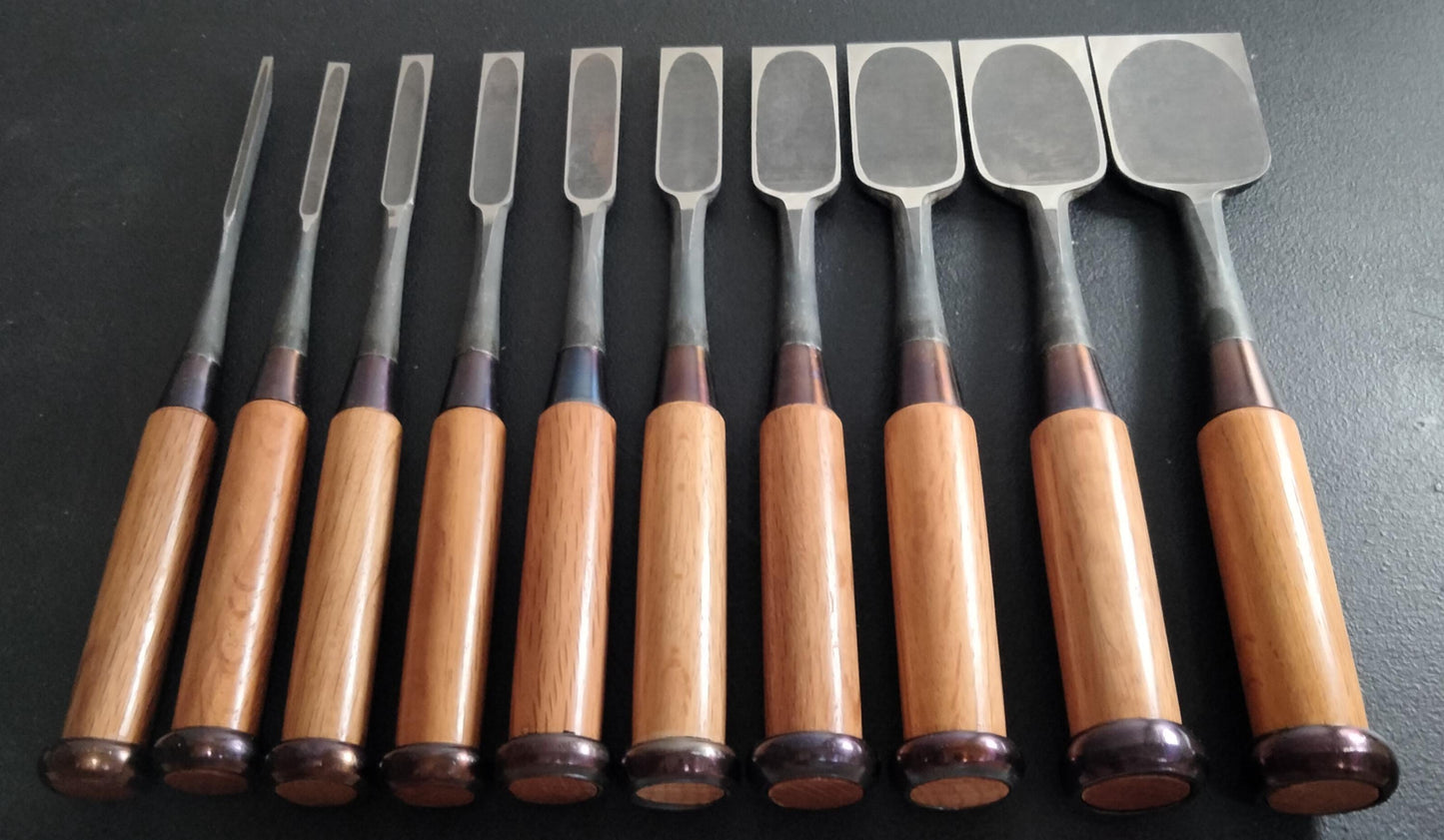 Vintage Chisel Set Yoshikane Oire Nomi 10pcs | Made in Japan | Unused
