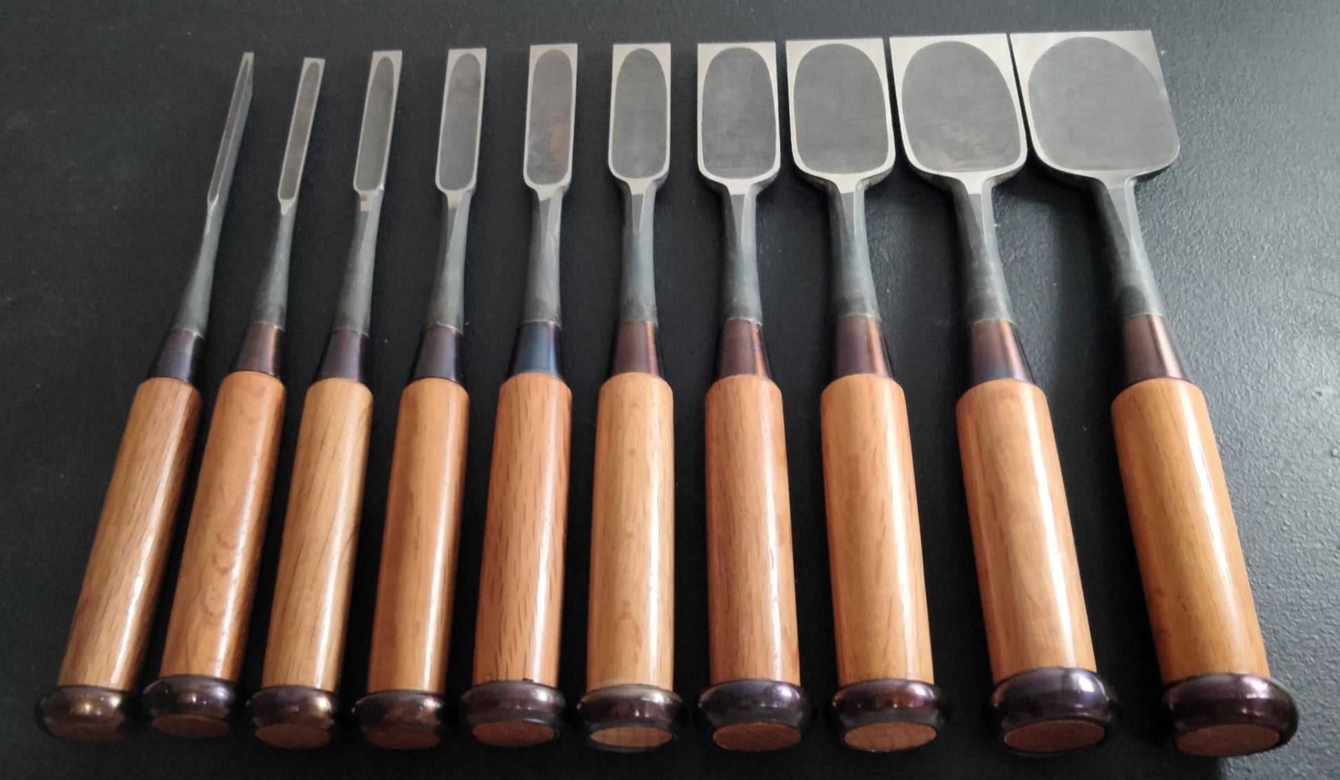 Vintage Chisel Set Yoshikane Oire Nomi 10pcs | Made in Japan | Unused