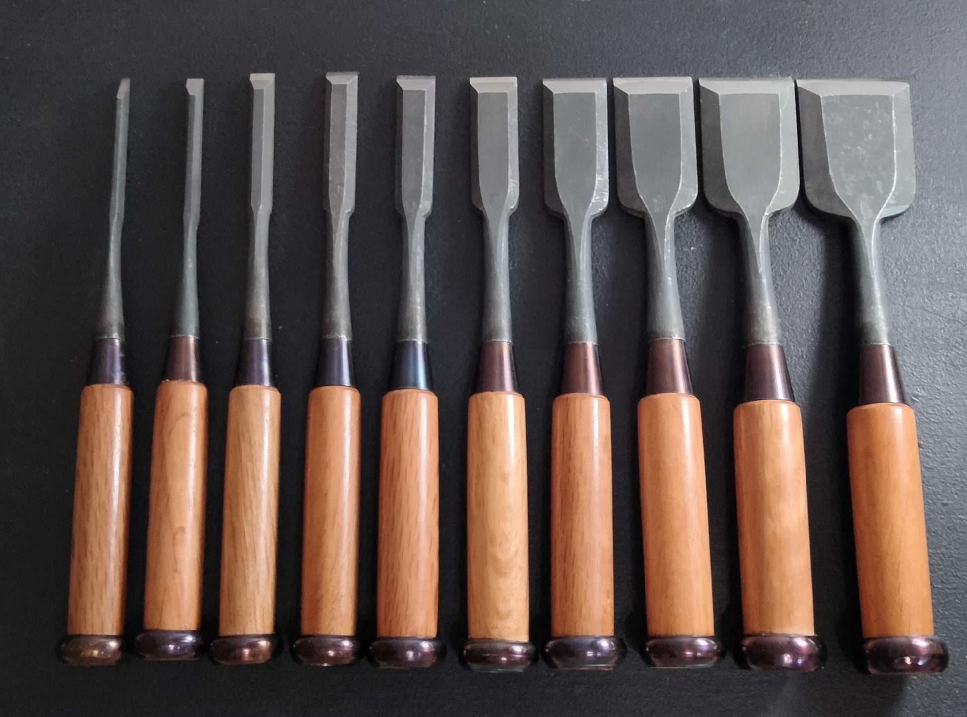 Vintage Chisel Set Yoshikane Oire Nomi 10pcs | Made in Japan | Unused