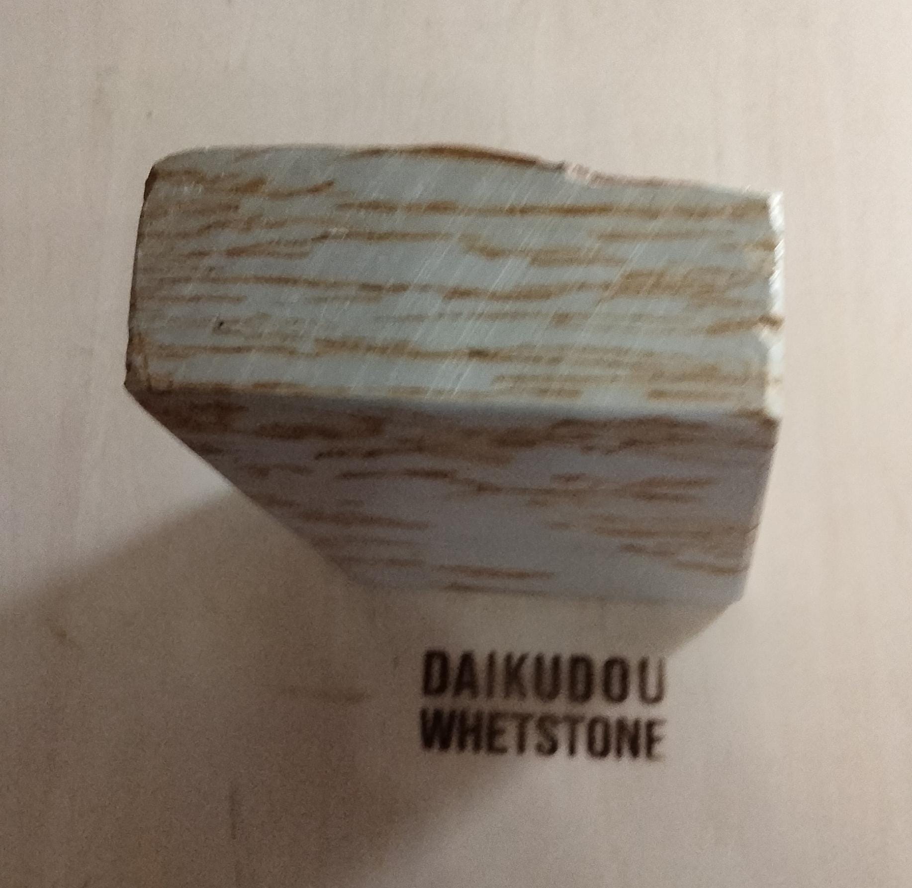 Natural Whetstone White Suita 883g | Mysterious Script Pattern | Made in Japan, Kyoto, Shohonyama