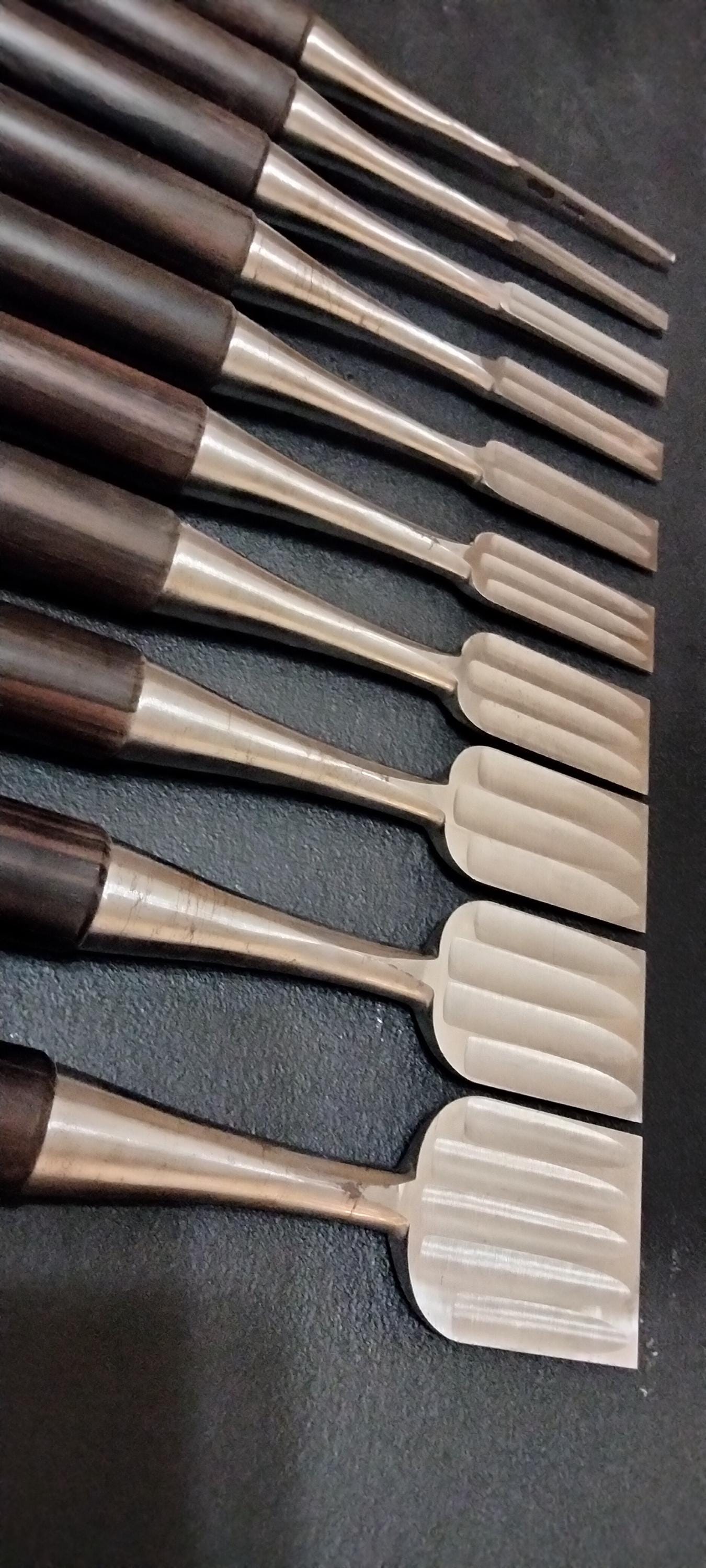 Vintage Chisel Set Tōkichirō Oire Nomi 10pcs | Made in Japan | Unused