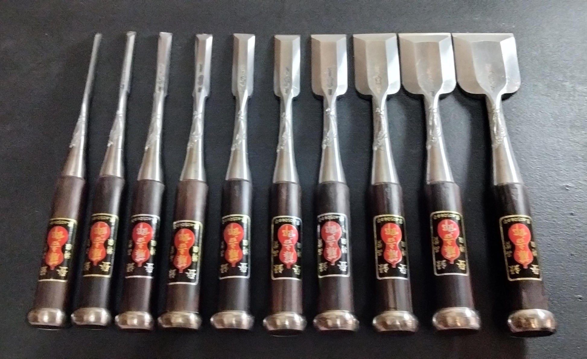 Vintage Chisel Set Tōkichirō Oire Nomi 10pcs | Made in Japan | Unused