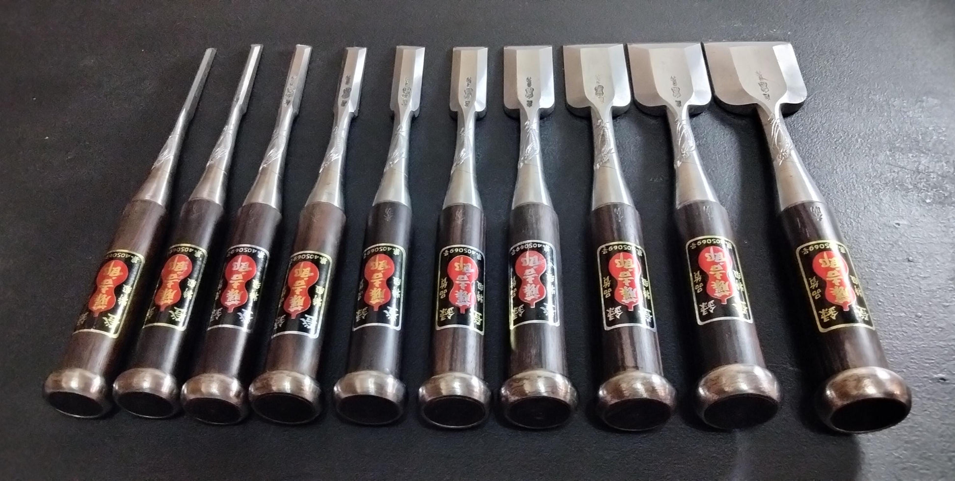 Vintage Chisel Set Tōkichirō Oire Nomi 10pcs | Made in Japan | Unused