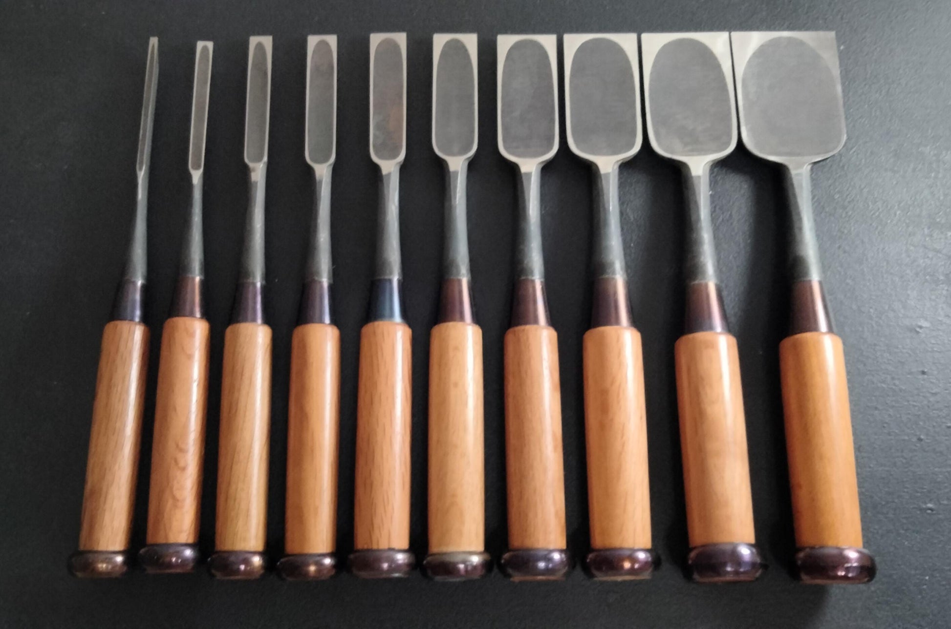 Vintage Chisel Set Yoshikane Oire Nomi 10pcs | Made in Japan | Unused