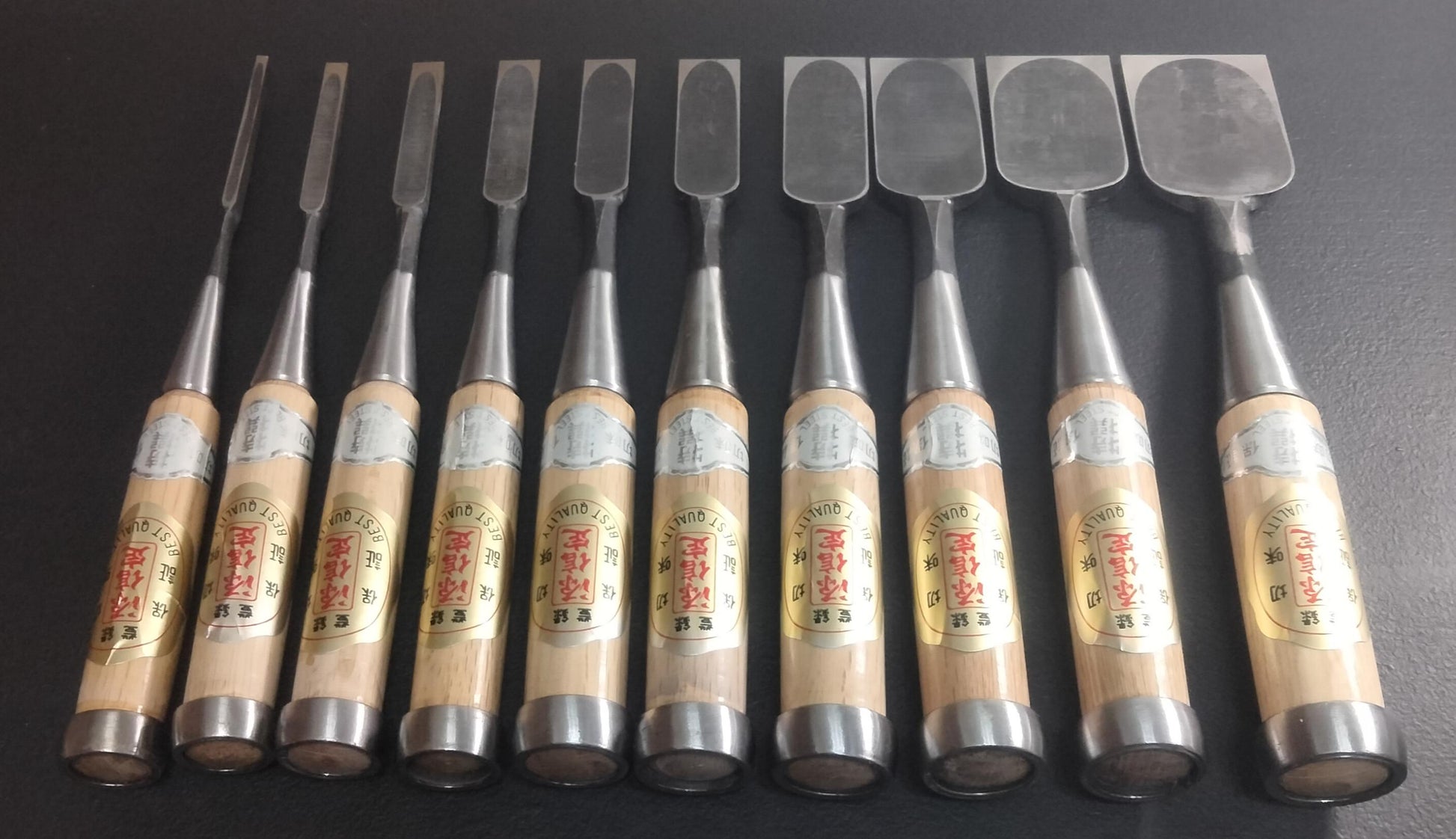 Vintage Chisel Set Minamoto Nobusada Oire Nomi 10pcs | Made in Japan | Unused