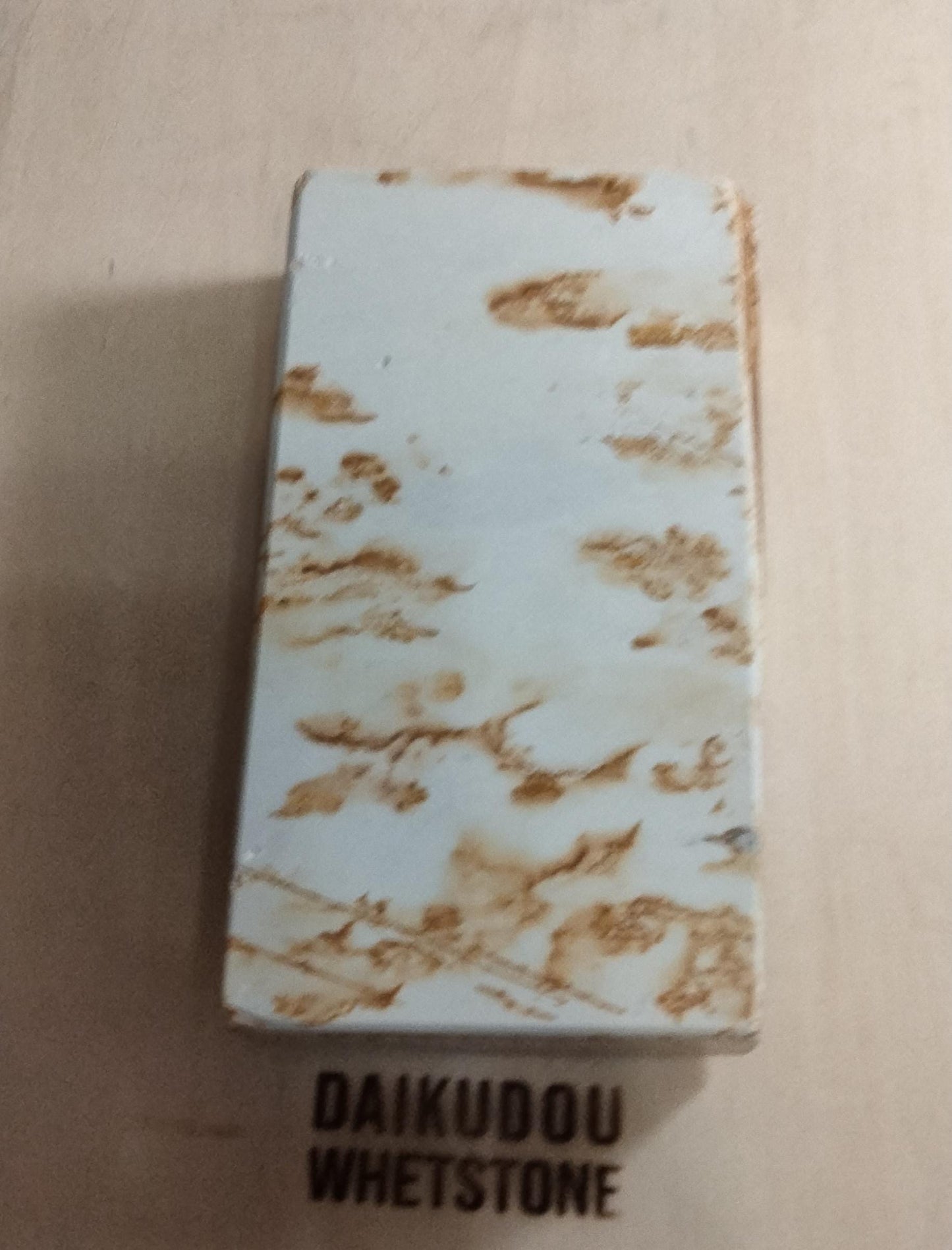 Natural Whetstone White Suita 883g | Mysterious Script Pattern | Made in Japan, Kyoto, Shohonyama
