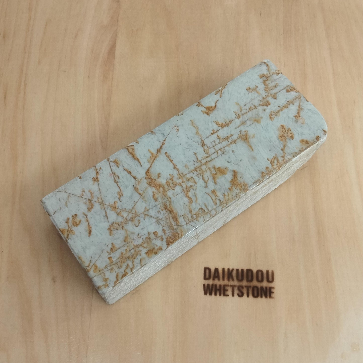 Natural Whetstone Renge White Suita Suminagashi 1222g | Made in Japan, Kyoto, Shohonyama