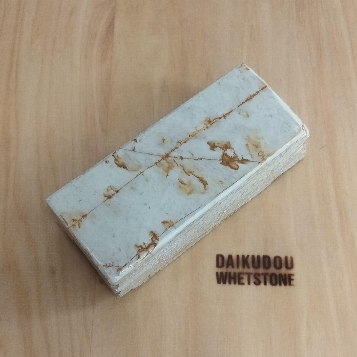 Natural Whetstone Renge White Suita Suminagashi 1019g | Made in Japan, Kyoto, Shohonyama
