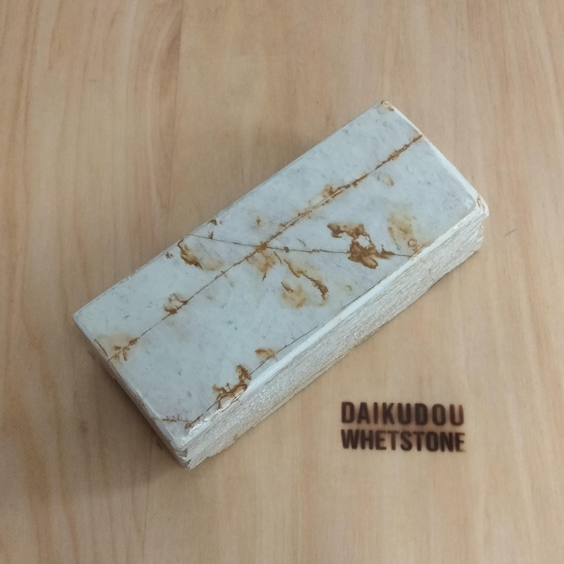 Natural Whetstone Renge White Suita Suminagashi 1019g | Made in Japan, Kyoto, Shohonyama