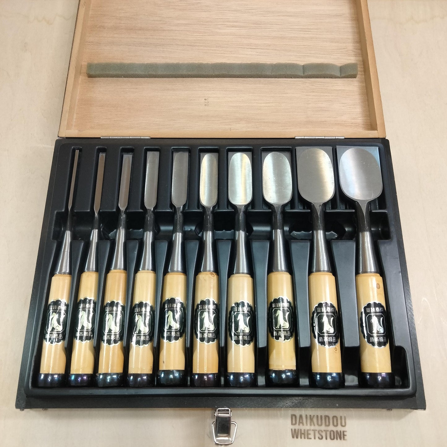 Vintage Chisel Set Kitsune Oire Nomi 10pcs | Made in Japan | Unused