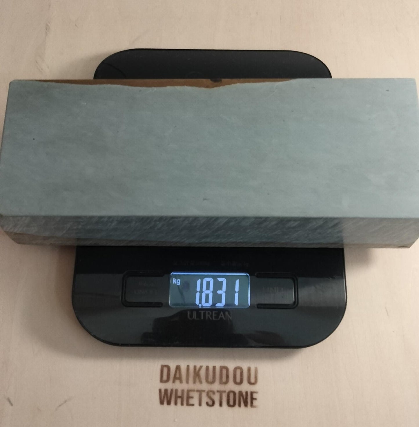 Natural Whetstone Mizu-Asagi 1831g | Made in Japan, Kyoto, Shohonyama