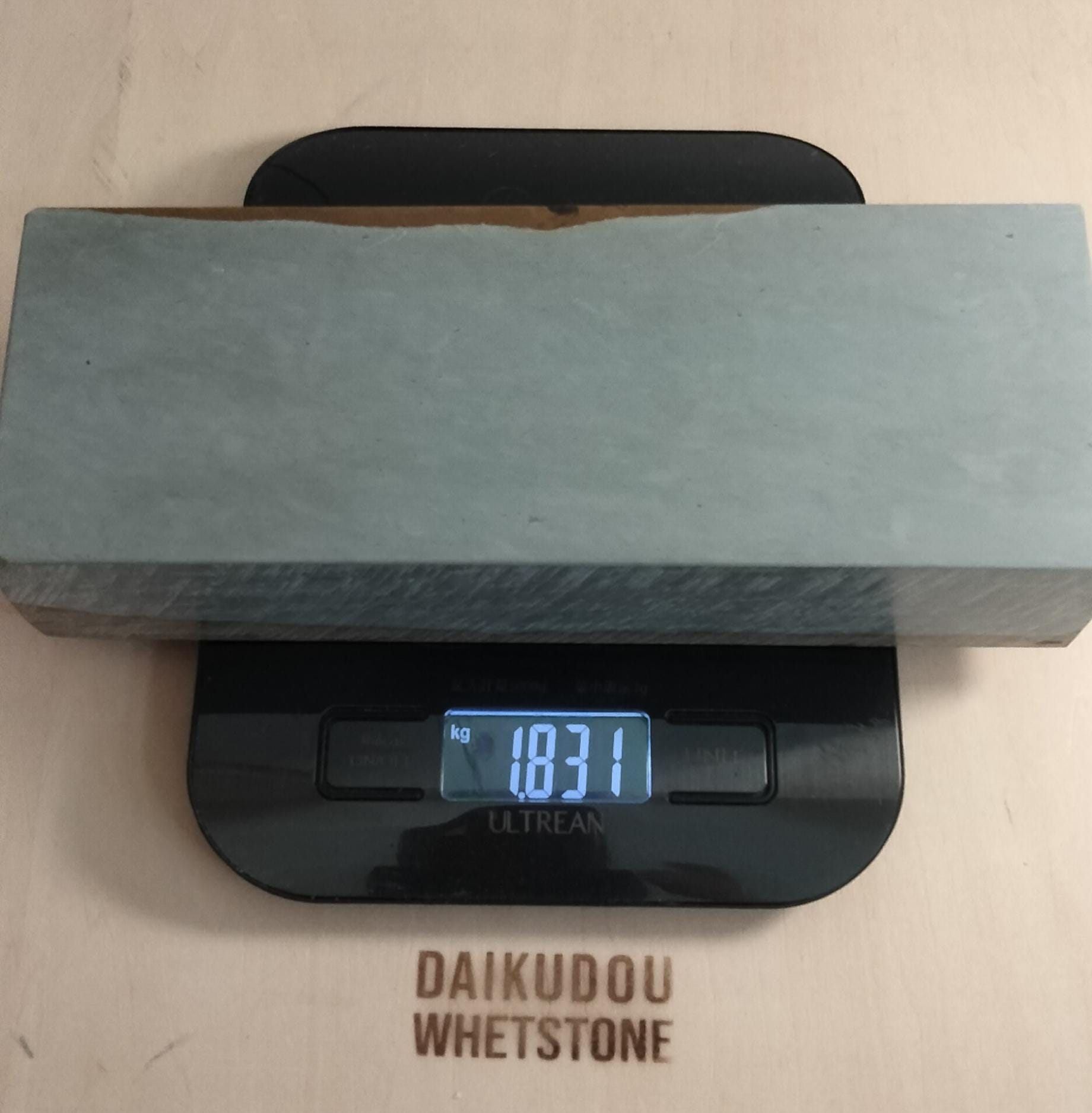 Natural Whetstone Mizu-Asagi 1831g | Made in Japan, Kyoto, Shohonyama
