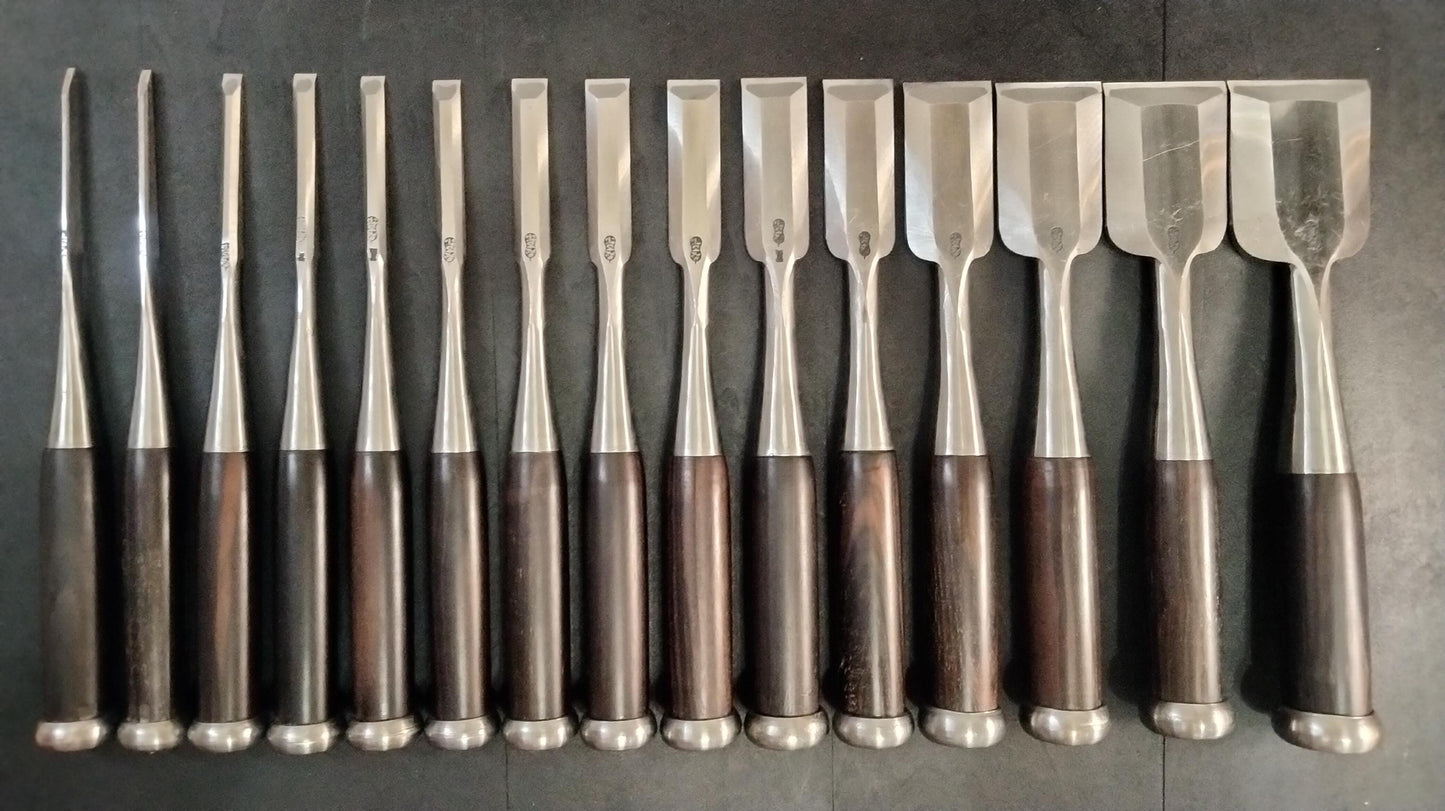 Vintage Chisel Set Tōkichirō Oire Nomi 15pcs | Made in Japan | Unused