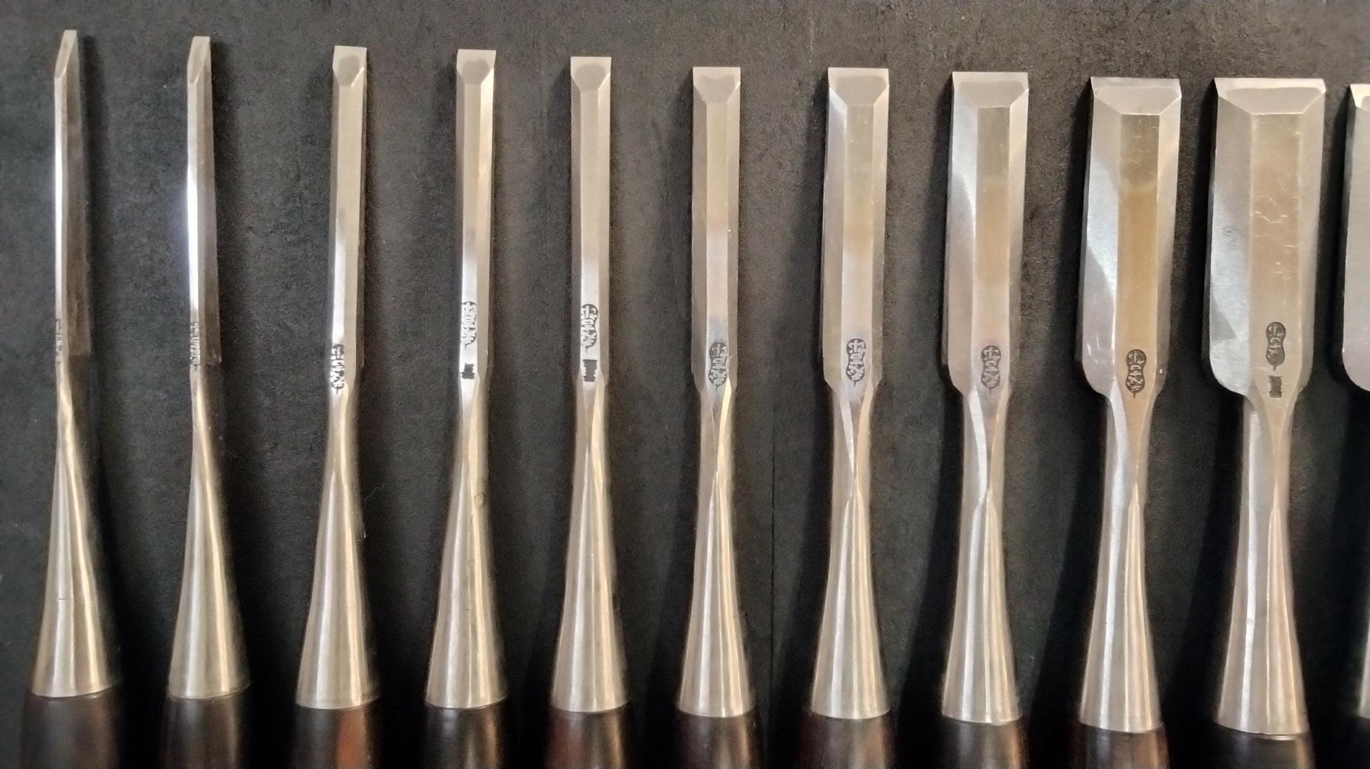 Vintage Chisel Set Tōkichirō Oire Nomi 15pcs | Made in Japan | Unused