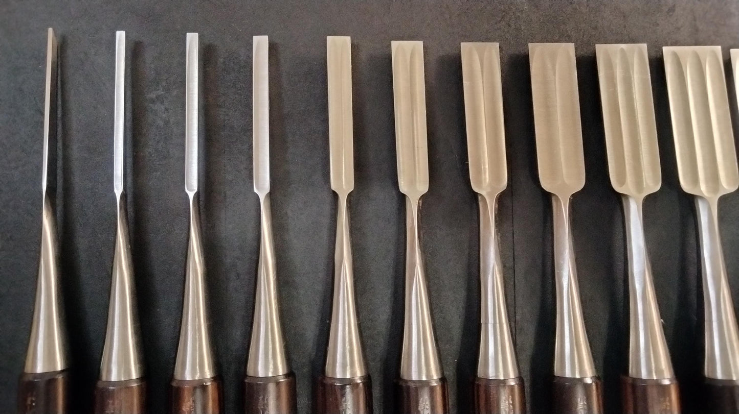 Vintage Chisel Set Higashimasamune Oire Nomi 15pcs | Made in Japan | Unused