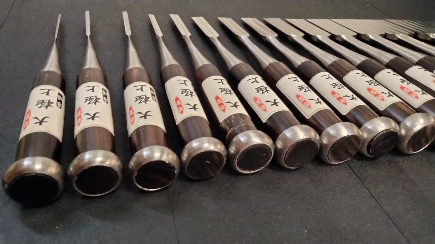 Vintage Chisel Set Higashimasamune Oire Nomi 15pcs | Made in Japan | Unused