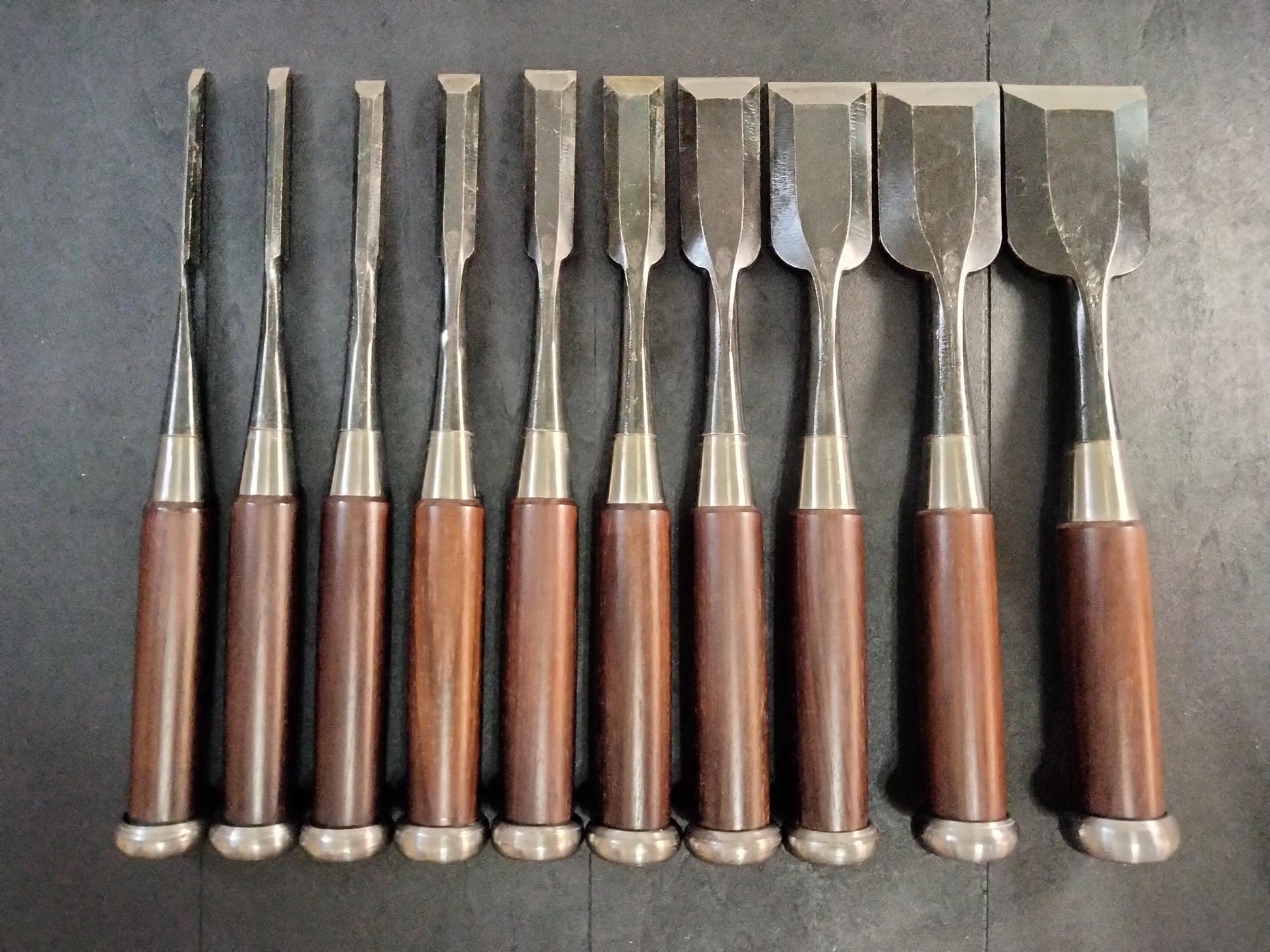 Vintage Chisel Set Kichiichirō Oire Nomi 10pcs | Made in Japan | Unused