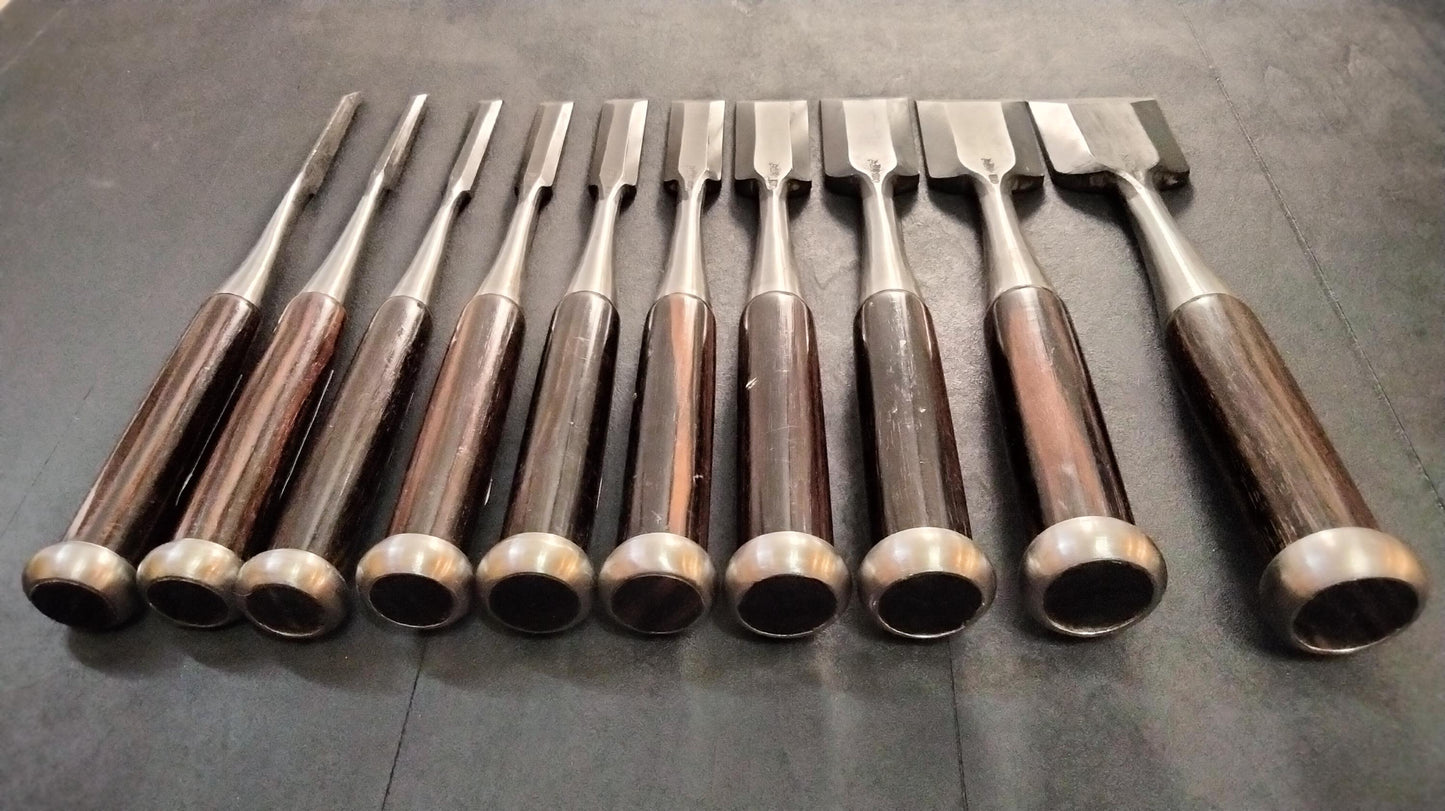 Vintage Chisel Set Kongōmaru Oire Nomi 10pcs | Made in Japan | Unused