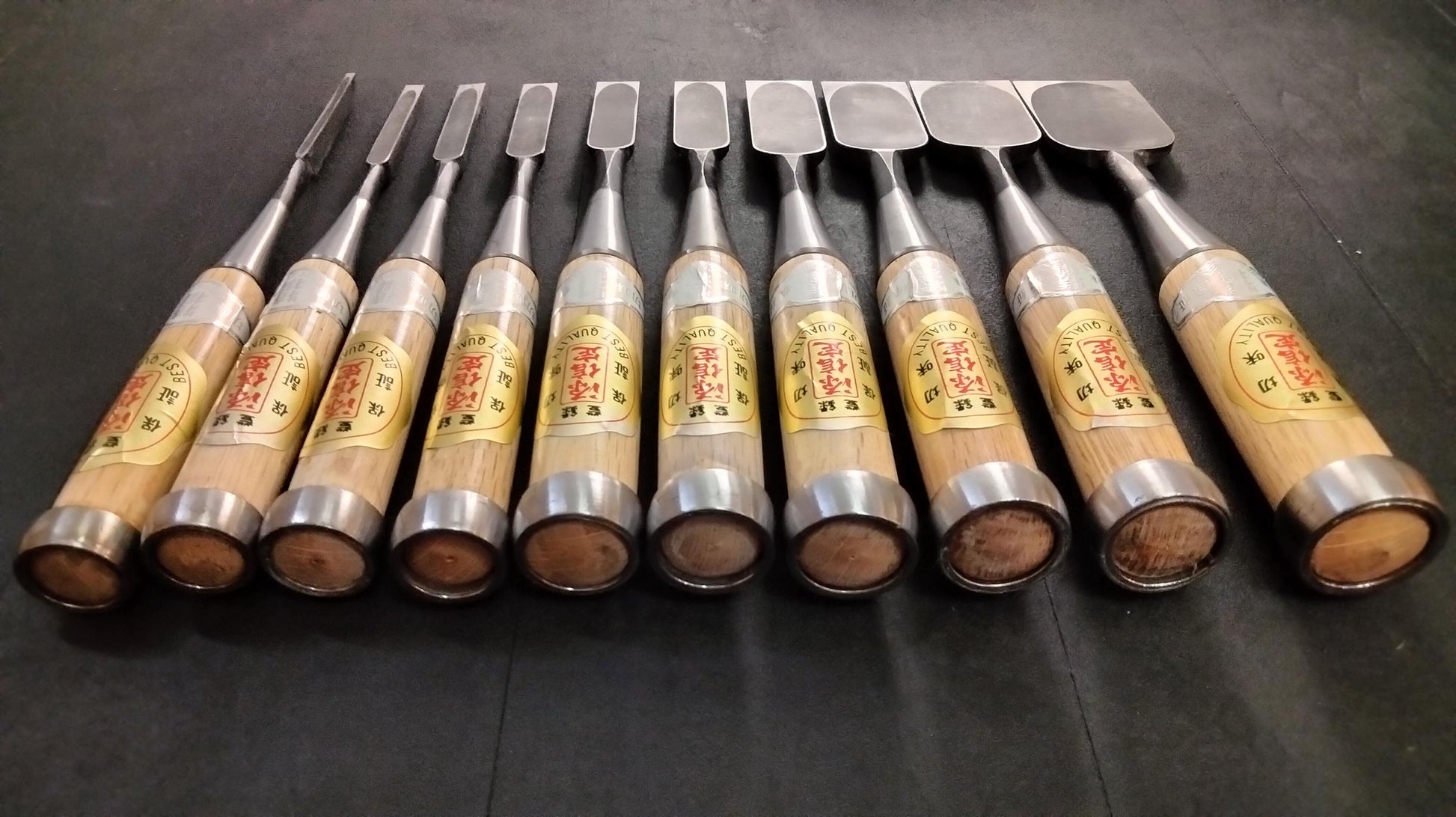 Vintage Chisel Set Minamoto Nobusada Oire Nomi 10pcs | Made in Japan | Unused