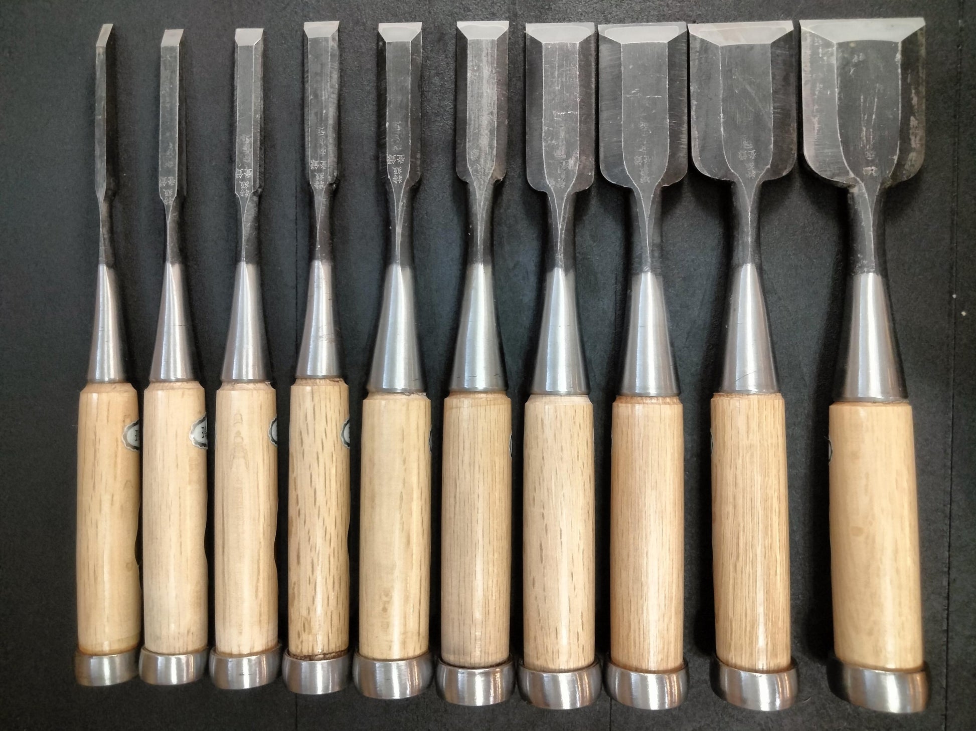Vintage Chisel Set Minamoto Nobusada Oire Nomi 10pcs | Made in Japan | Unused