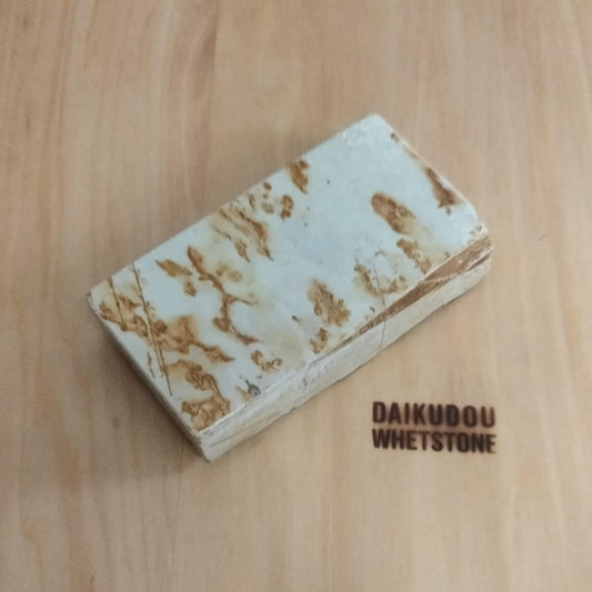 Natural Whetstone White Suita 883g | Mysterious Script Pattern | Made in Japan, Kyoto, Shohonyama