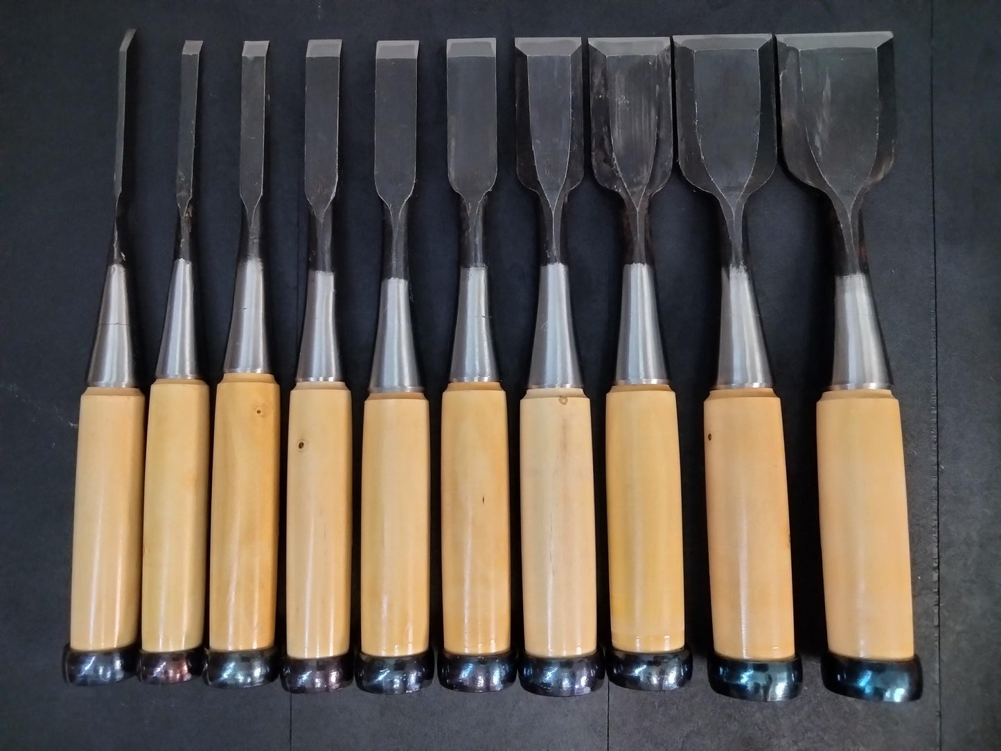 Vintage Chisel Set Kitsune Oire Nomi 10pcs | Made in Japan | Unused