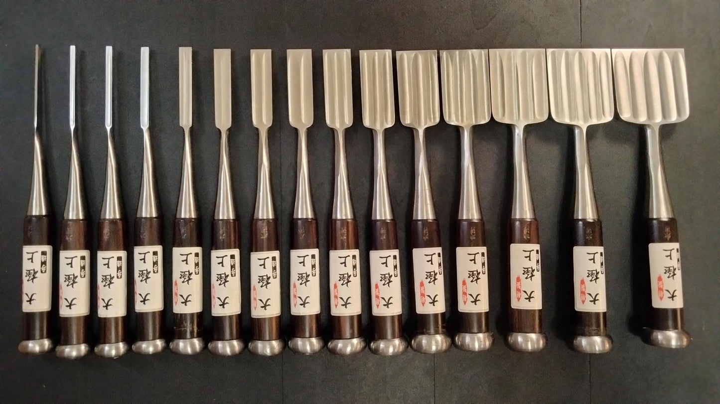 Vintage Chisel Set Higashimasamune Oire Nomi 15pcs | Made in Japan | Unused