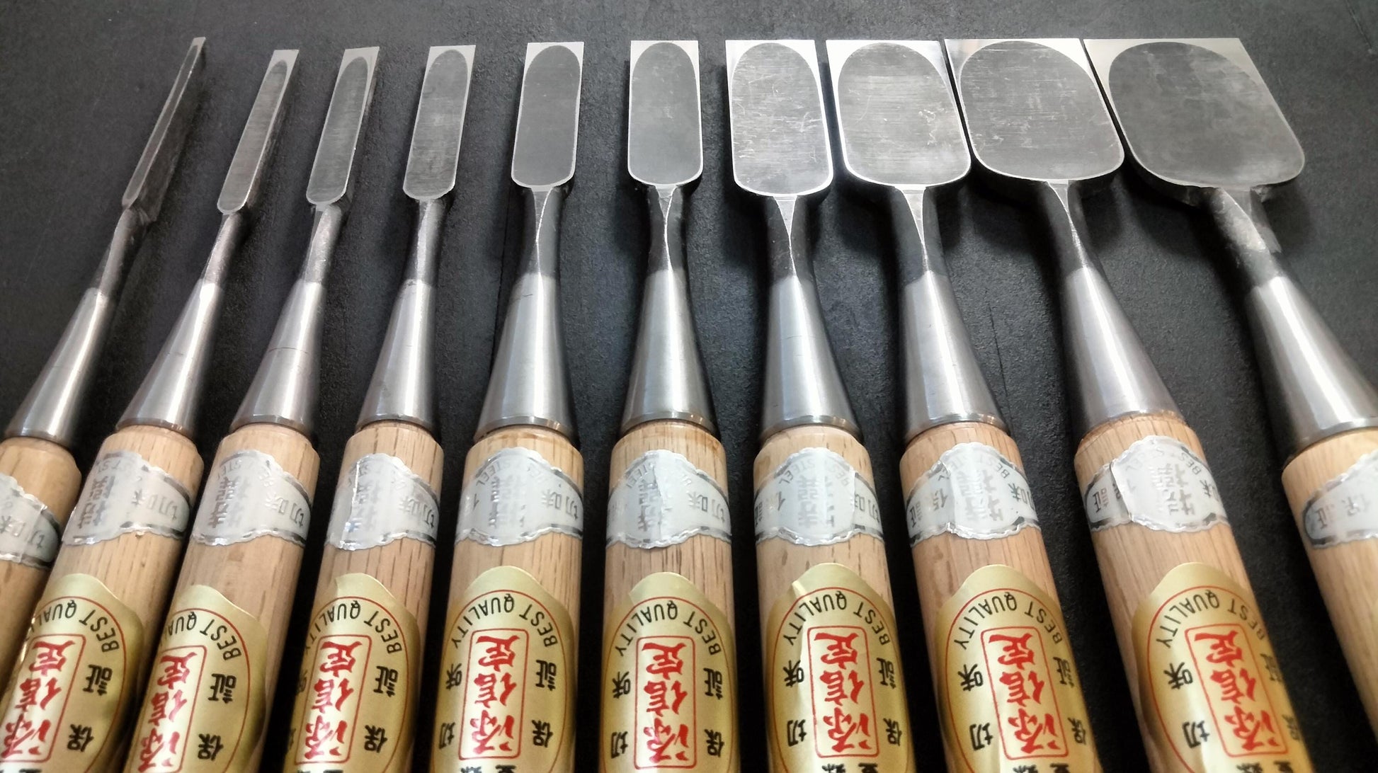 Vintage Chisel Set Minamoto Nobusada Oire Nomi 10pcs | Made in Japan | Unused