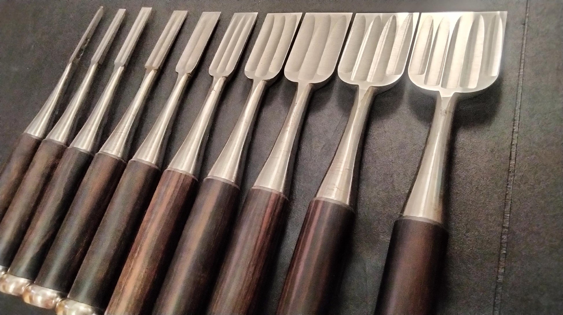 Vintage Chisel Set Tōkichirō Oire Nomi 10pcs | Made in Japan | Unused
