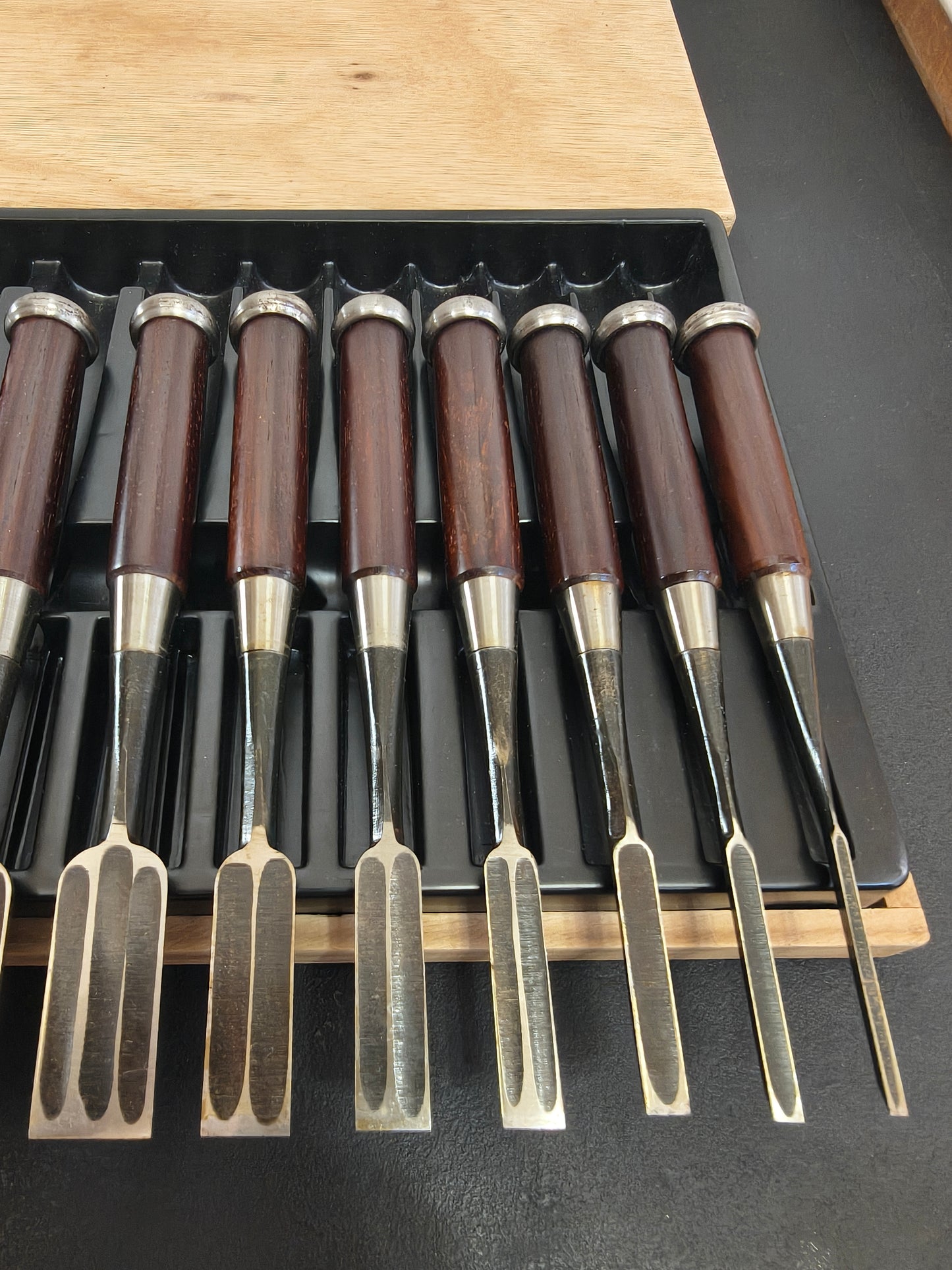 Vintage Chisel Set Kichiichirō Oire Nomi 10pcs | Made in Japan | Unused