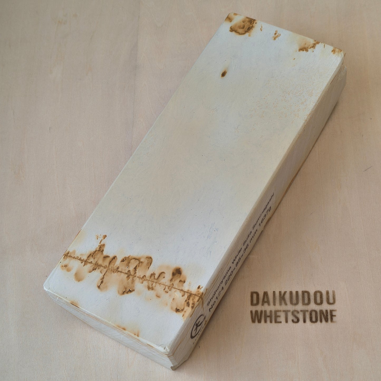Natural Whetstone White Suita Suminagashi 1637g | Made in Japan, Kyoto, Shohonyama