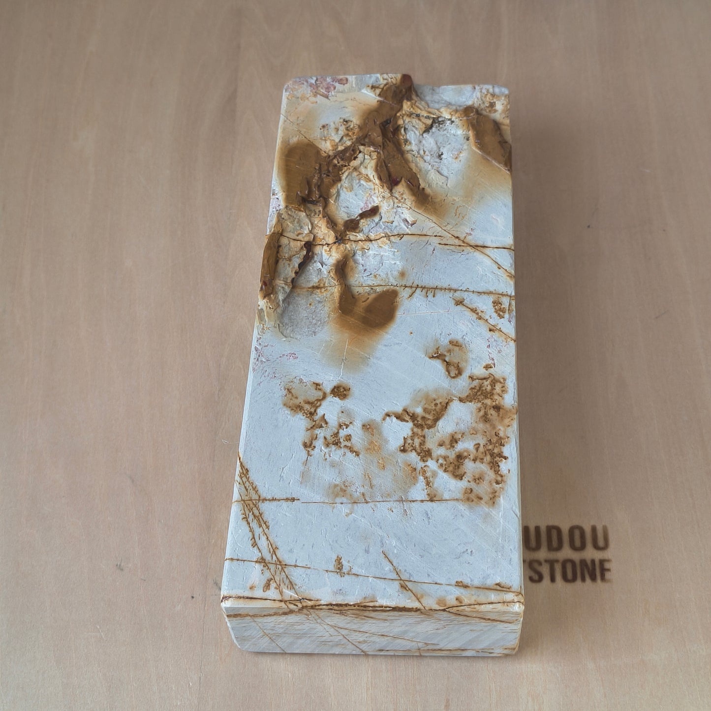 Natural Whetstone White Suita 1369g | Made in Japan, Kyoto, Shohonyama