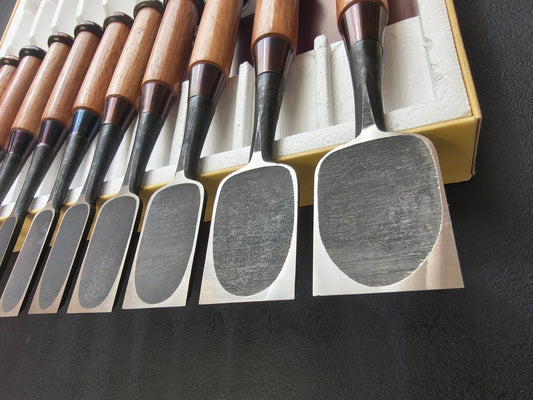 Vintage Chisel Set Yoshikane Oire Nomi 10pcs | Made in Japan | Unused