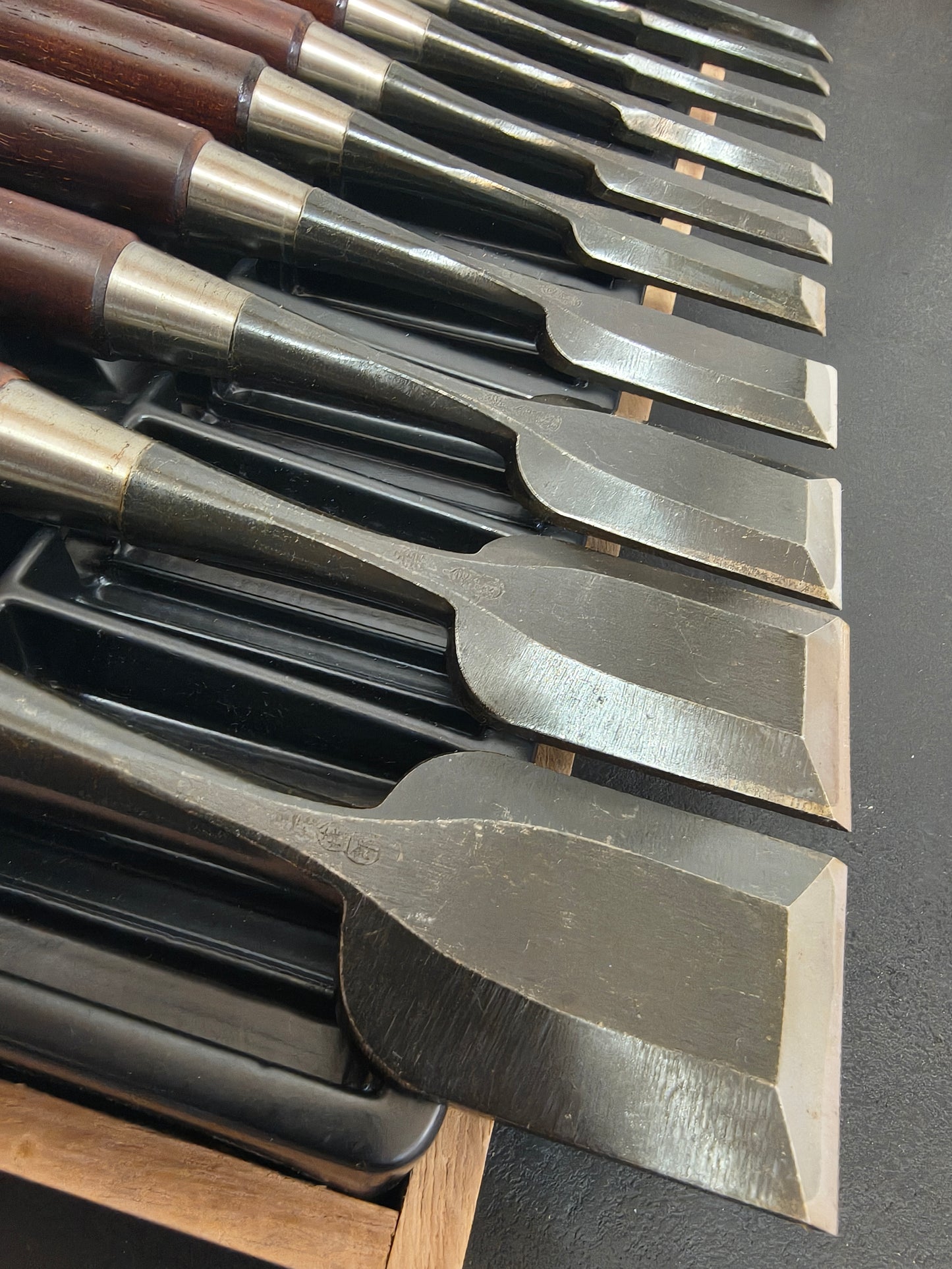 Vintage Chisel Set Kichiichirō Oire Nomi 10pcs | Made in Japan | Unused