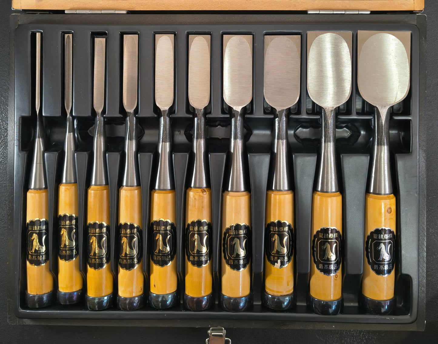 Vintage Chisel Set Kitsune Oire Nomi 10pcs | Made in Japan | Unused