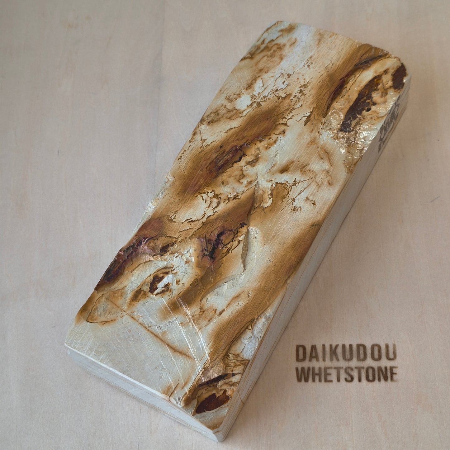 Natural Whetstone White Suita Suminagashi 1637g | Made in Japan, Kyoto, Shohonyama