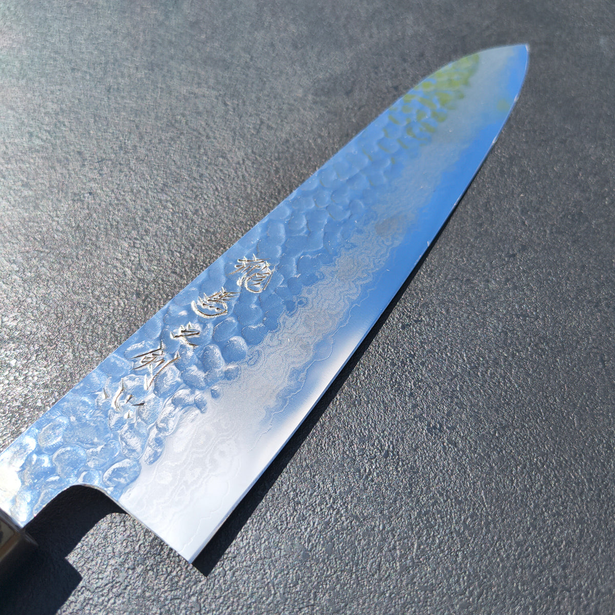 TosaUchi Silver #3 Damascus Tsuchime Gyuto 210mm