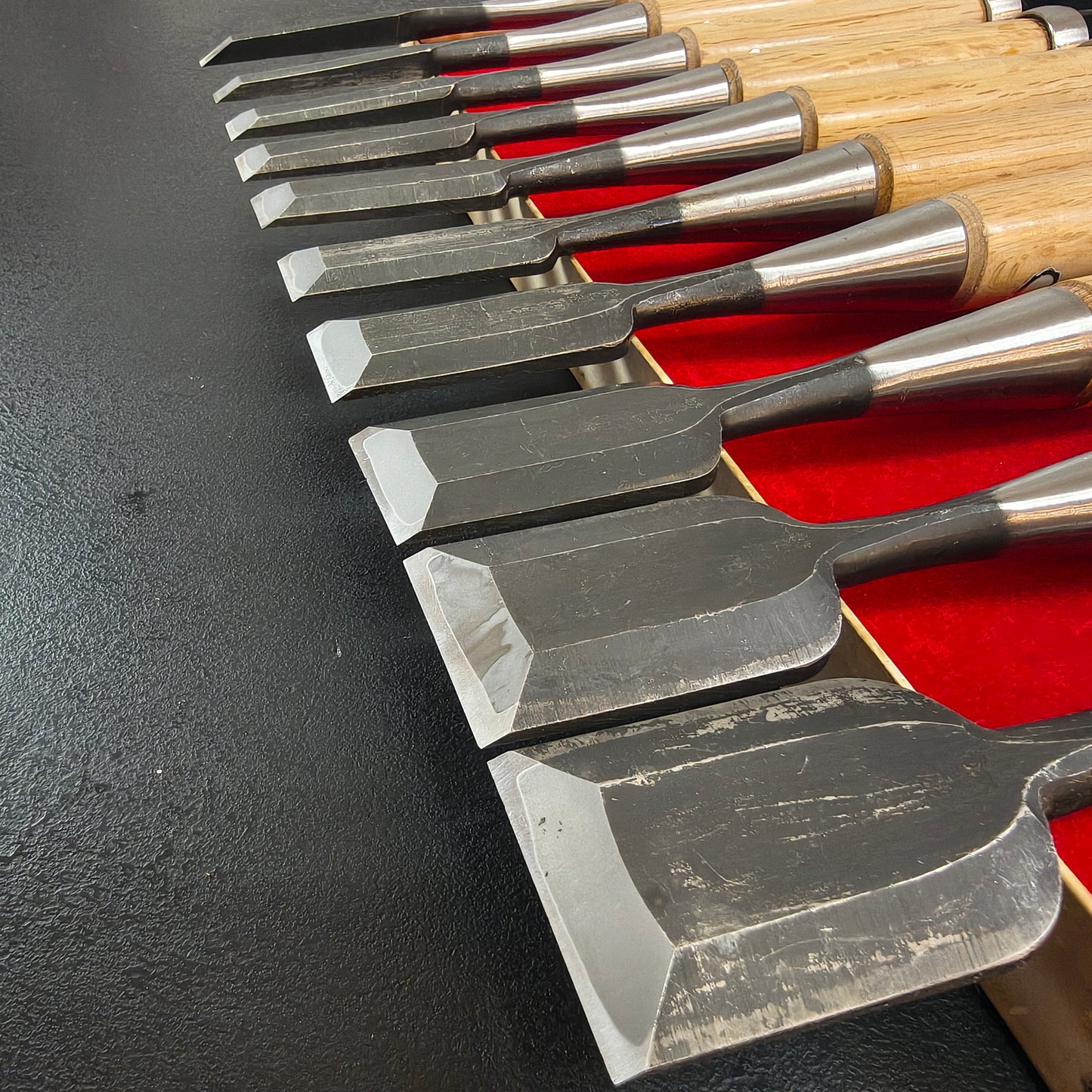 Vintage Chisel Set Minamoto Nobusada Oire Nomi 10pcs | Made in Japan | Unused