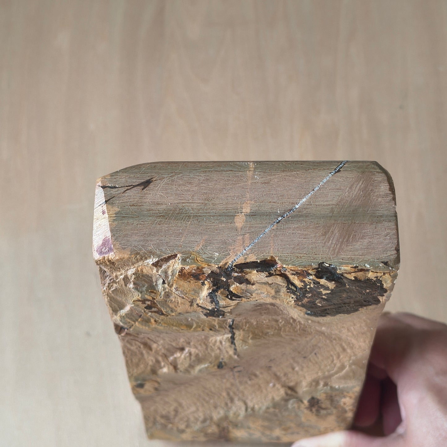 Natural Whetstone Akapin 1294g | Made in Japan, Kyoto, Shohonyama