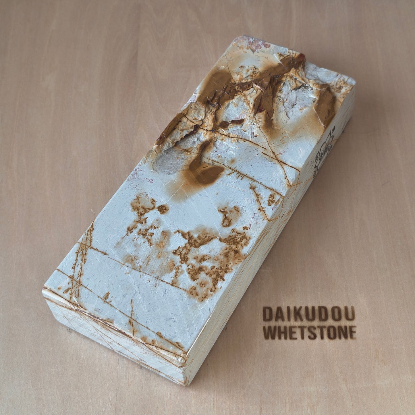 Natural Whetstone White Suita 1369g | Made in Japan, Kyoto, Shohonyama