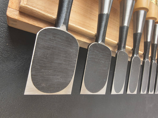 Vintage Chisel Set Fujimasa Oire Nomi 10pcs | Made in Japan | Unused